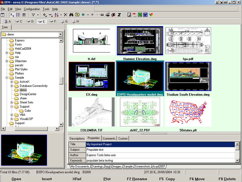 EFM - Etecad File Manager screenshot