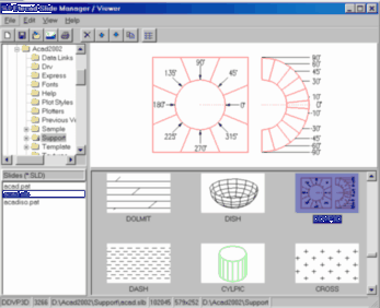 Manage/view/convert AutoCAD Slides/Libraries